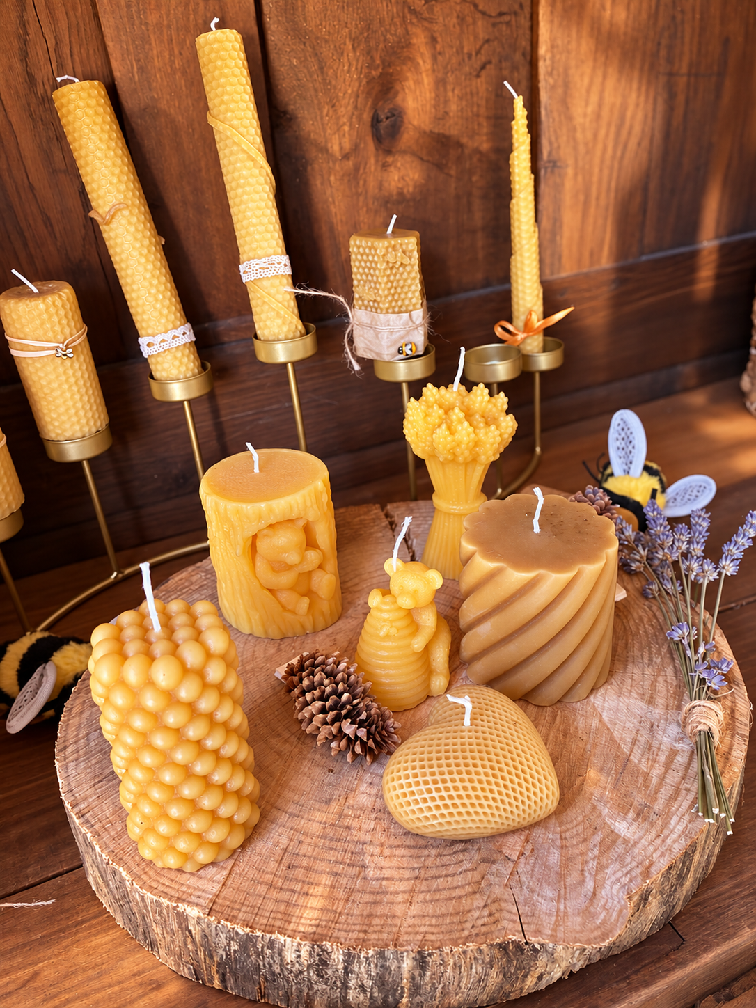 Nos bougies artisanales — agrandir la photo
